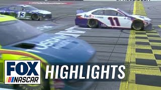 LAST LAPS: Denny Hamlin wins by photo finish in third round of overtime | NASCAR ON FOX HIGHLIGHTS