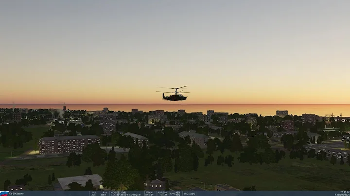 [DCS] Trying the sudden stop maneuver in the Ka-50