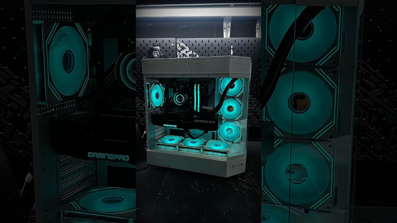 LIANLI TRINITY PERFORMANCE 360 | RTX 5070Ti GP | ACEGEEK ICE CUBE CASE | BLACK WHITE PC 