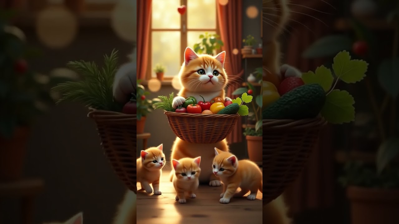 Keluarga Kucing yang Menggemaskan 🐾🍅 #cat #imut #videoshort #catshorts #cute