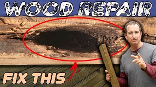 How to Repair a Hole From Wood Rot, Fixing a Damaged 2X Framing Board screenshot 4