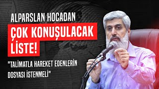 Alparslan Hocadan ok Konuulacak Liste  Furkan Haber