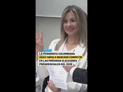 VICKY DÁVILA se registra como candidata independiente para las ELECCIONES EN COLOMBIA #shorts