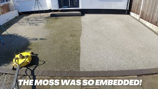 NOT An Easy Clean! But Rewarding Results! Pressure Washing A RESIN Driveway
