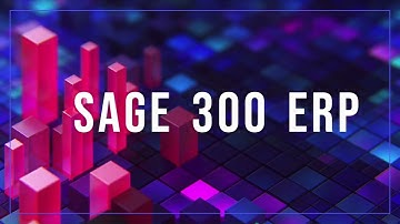 Sage 300 ERP - General Ledger Transactions Overview