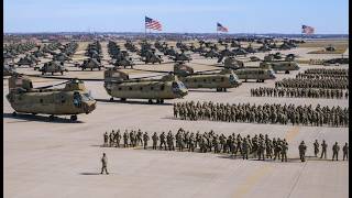 US Marines Air Assault CH 47 Chinook Helicopters Deploy Forces in Operation Lethal Eagle