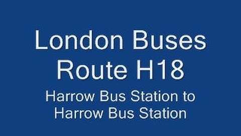 London Buses Route H18