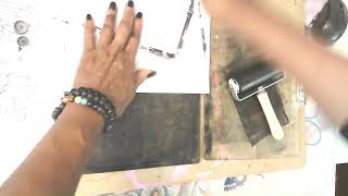 Full Gelli Tootsie Roll Printing - The Good, The Bad and The Ugly. Plus me making a Junk Journal. News