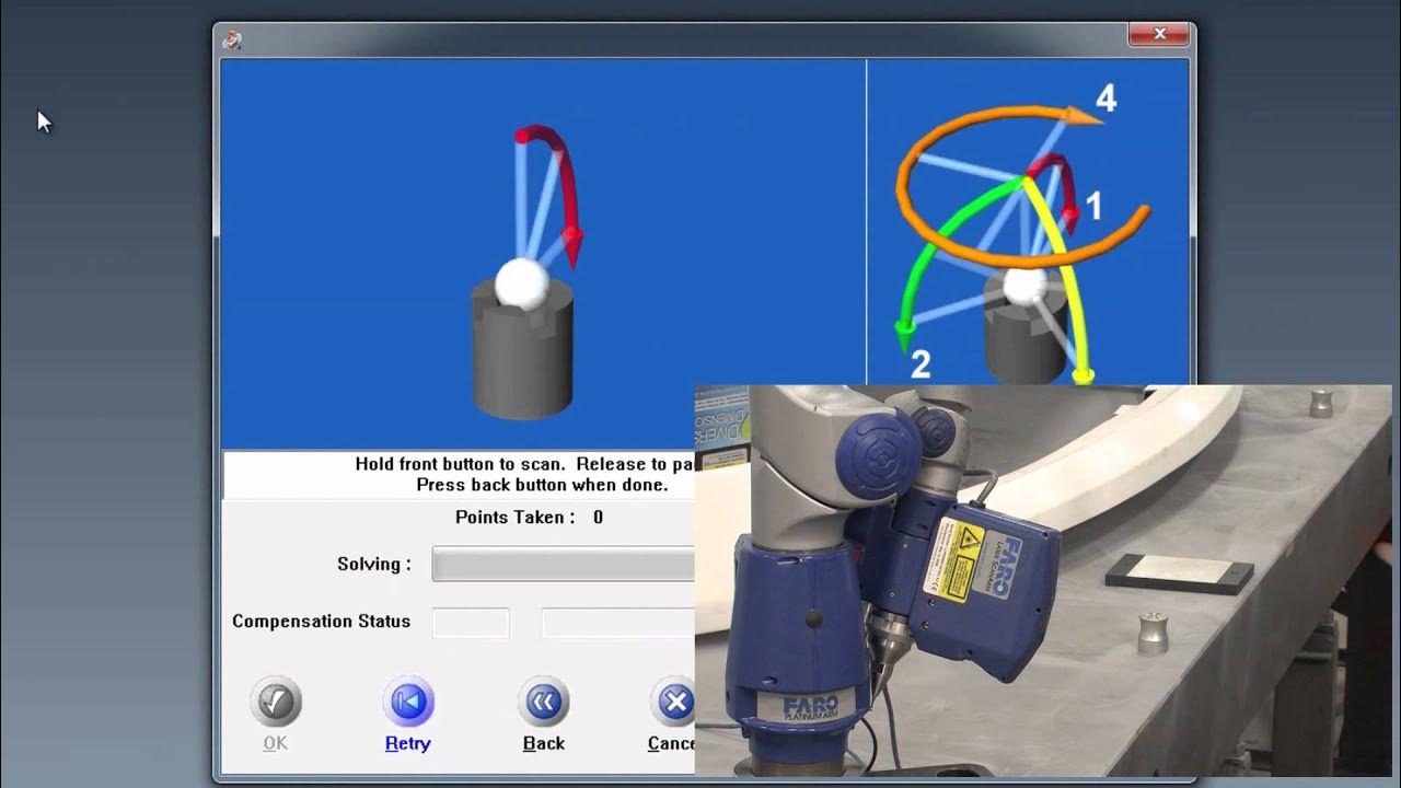 PolyWorks How To Calibrate The Faro Red Light LLP YouTube