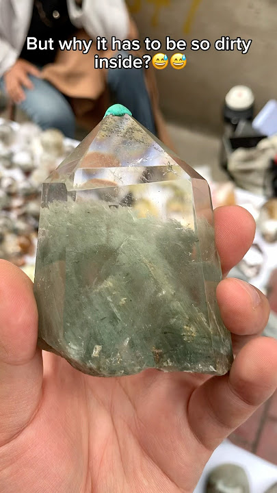 Why do they sell 'dirty' crystals?😅 #crystals #gemstone