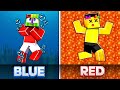 Surviving On ONE COLOR In Minecraft!