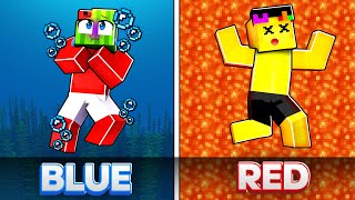 Surviving On ONE COLOR In Minecraft!