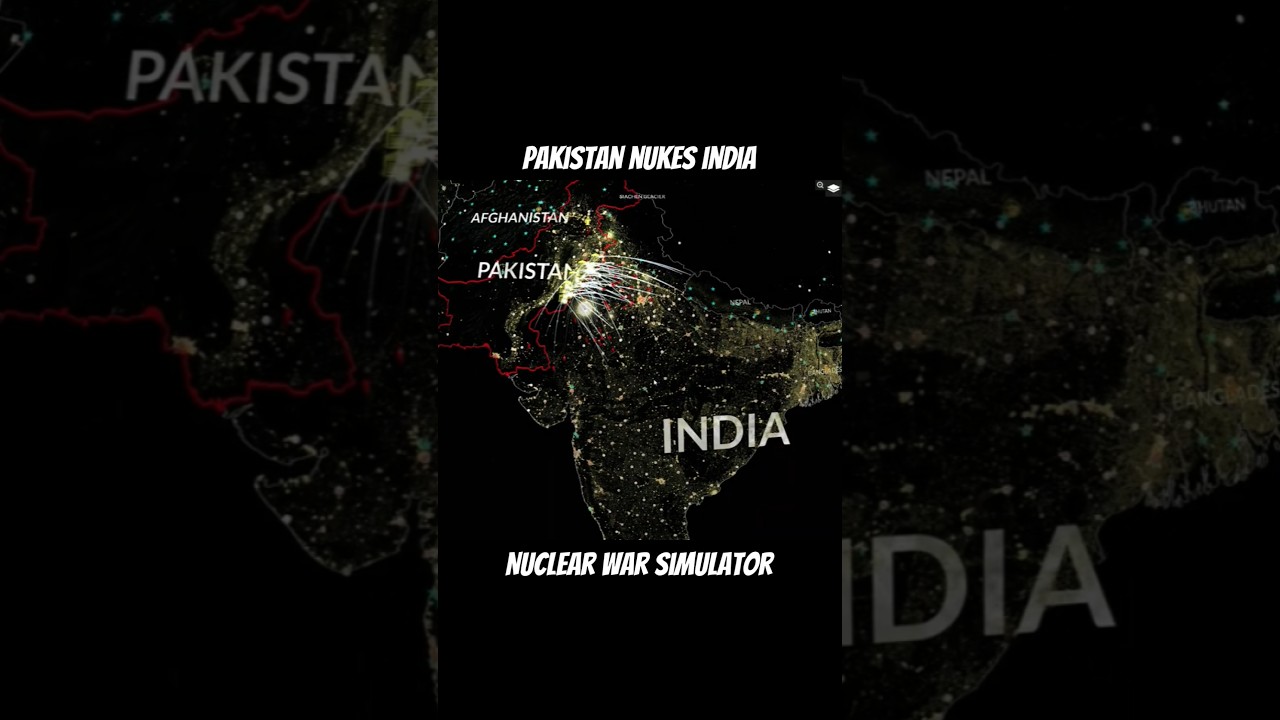 Pakistan Nukes India - Nuclear War Simulator (game) 