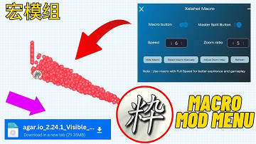 Agario New Macro Mod Full Control +Zoom lag-free Xelahot Mod Menu for iOS and Android