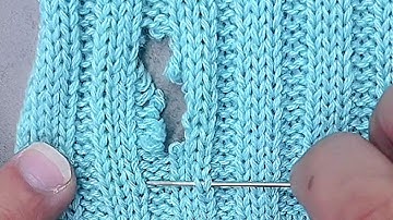 Learn How to Repair Holes in Knitted Sweaters Without Leaving Traces 🌟Tutorial for Beginners🌟