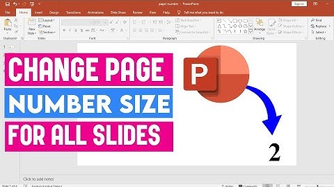 Hoe vergroot u het dianummer in PowerPoint?