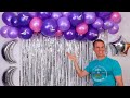 Decoracion para cumpleaños - Cortinas de papel - decoracion con globos - Gustavo gg