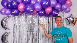 Decoracion para cumpleaños - Cortinas de papel - decoracion con globos - Gustavo gg