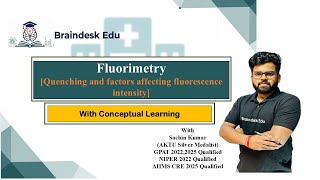 Quenching Explained | Factors Affecting Fluorescence Intensity (Lecture-2)@Braindeskedu