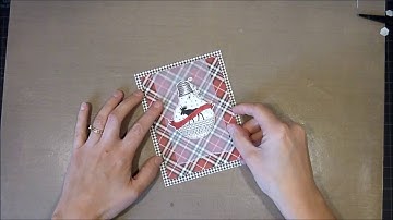 Unity Stamp Co Quick Tip  Rustic Moose and Plaid Christmas Card