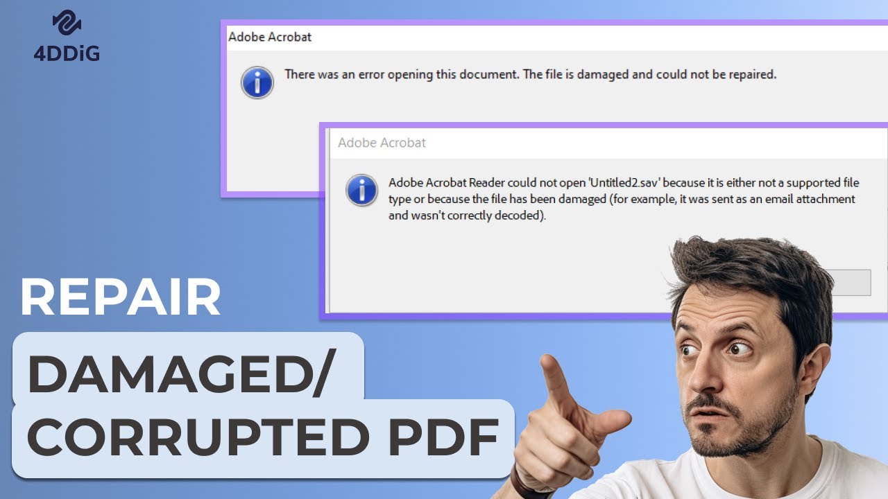 PDF File is Corrupted and Cannot Be Opened? How to Repair Damaged/Broken PDF Files 2026