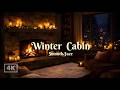 Cozy Fireplace &amp; Smooth Jazz 🔥 Relaxing Winter Ambience for Sleep, Study &amp; Calm Nights  4K