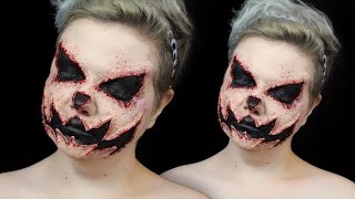 Carved Jack o' Lantern SFX Halloween Make-Up Tutorial | ItsGottaBeHalloween