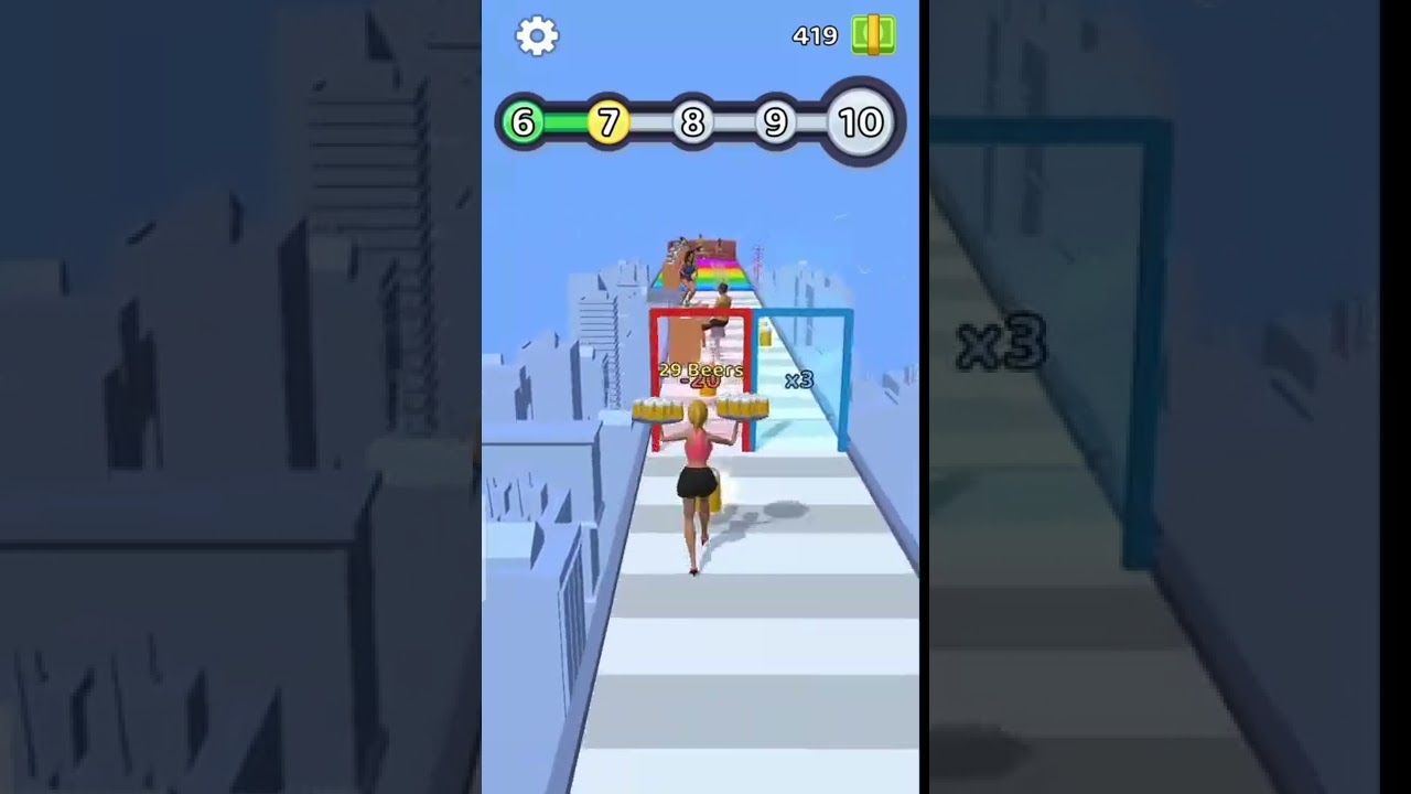 Waitress Run 3D -   Gameplay Android ios