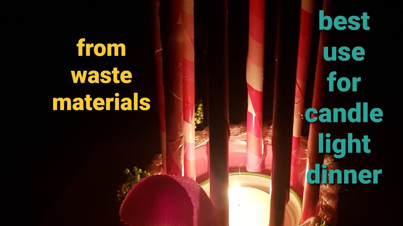 DIY candle holder from waste YouTube