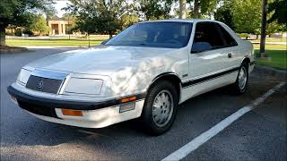 1987 Chrysler LeBaron Turbo Coupe Tour & Test Drive