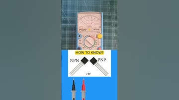 NPN or PNP transistor | how to identify using analog tester #tutorial