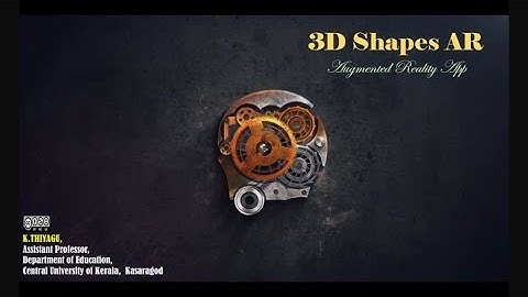 3D Shapes AR  (Mathematics  3D Shapes App): Augmented Reality - Part 3