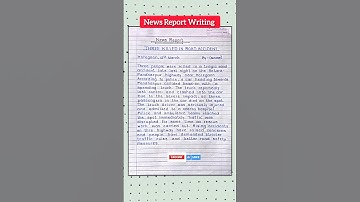 Report Writing | News Report | Report Writing Class 10 | #shorts #reportwriting #newsreport
