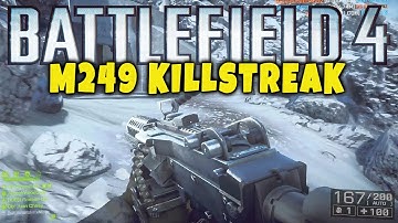 Battlefield 4 - M249 LMG 32 Killstreak - BF4 Multiplayer Gameplay OP Locker CQL