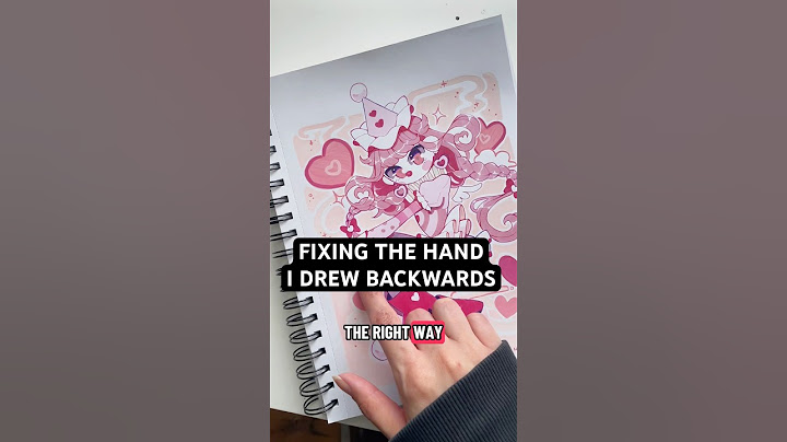 Fixing the hand I drew backwards. #drawing #art
