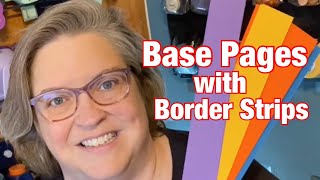 Scrapbook Base Page Ideas - Using Border Strips
