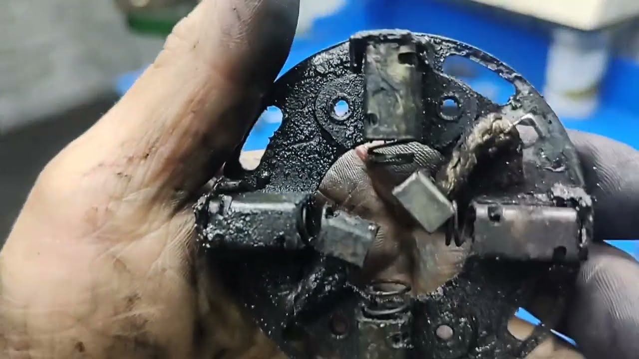 Como soldar escovas de Partida  Porta Escova HR