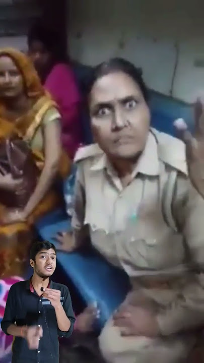 यह महिला पुलिस सारे पैसेंजर को सीट से उठाकर खुद आराम से सो रही हैMahila police