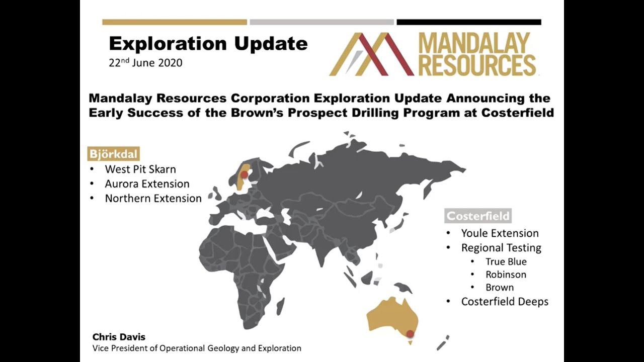 Mandalay Resources Exploration Update June 2020