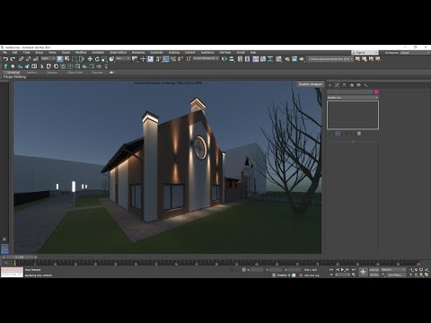 Как сделать концепцию фасадного освещения в 3ds Max и Corona Renderer?
