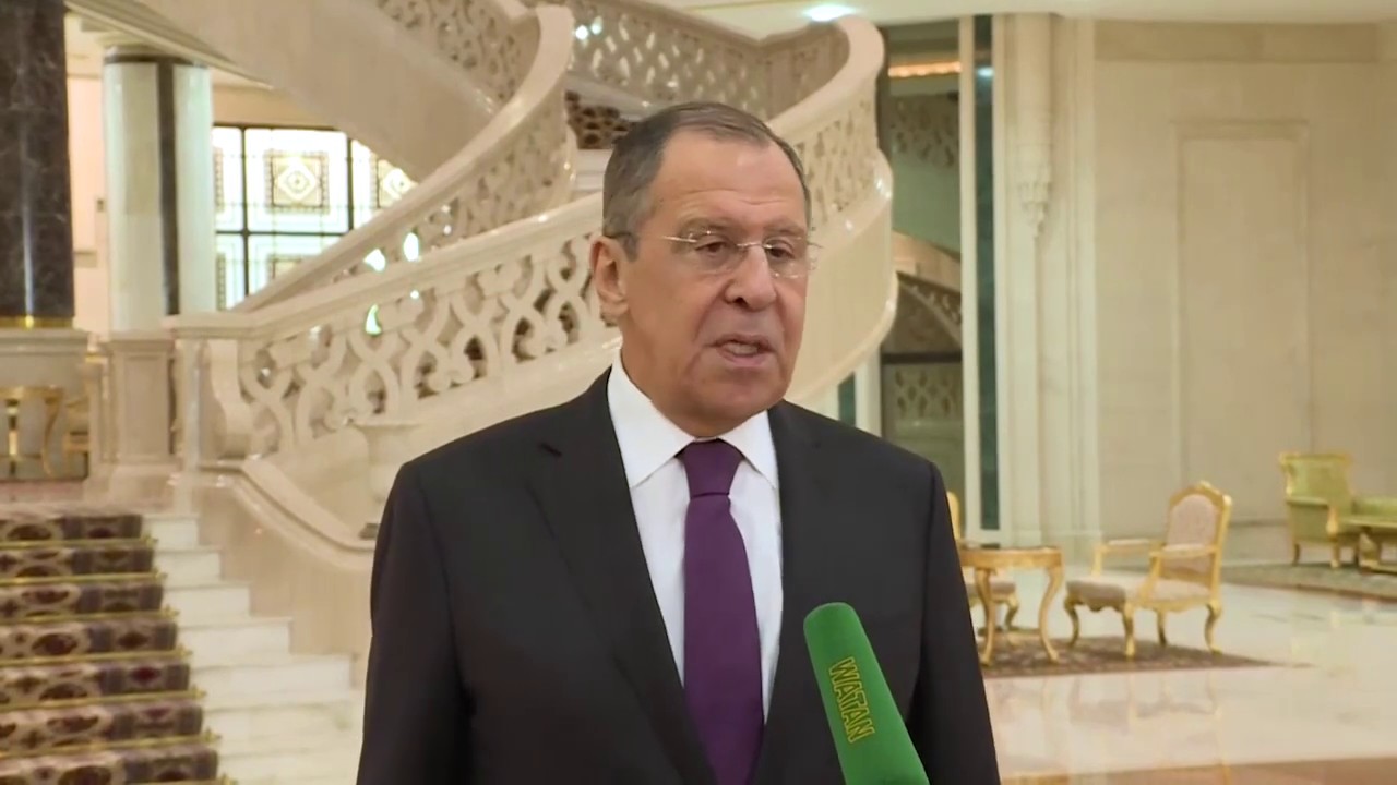Выход к прессе С.Лаврова по итогам переговров с Г.Бердымухамедовым russian movie