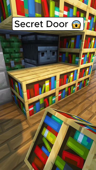 Minecraft Secret Door 🤫 #shorts #minecraft