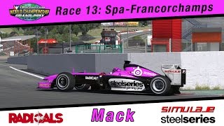 2015 iRacing World Championship GP Series - #13 Spa-Francorchamps - Radicals onboard
