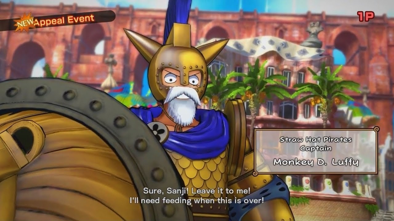 One Piece Burning Blood Golden Luffy Preorder Costume Gameplay