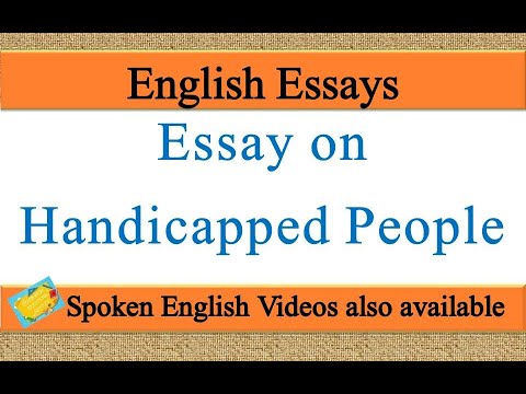 essay on handicapped in english