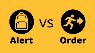 Evacuation Alert vs Order