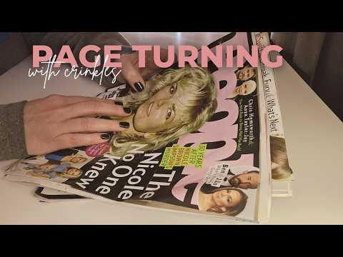 ASMR - Crinkly and Regular Page Turning for Sleep, Study & Relaxation - No Talking