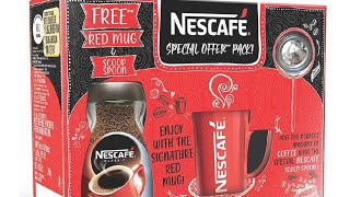 Nescafe Classic Coffee Special Offer Pack, 200g Jar with Free Red Mug and Scoop Spoon, 200g UNBOXIN