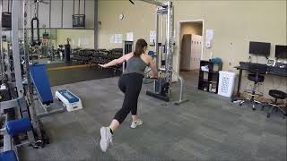 Single Leg Contralateral Cable Pull