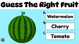 Guess the Right Answer | Fruit Name Quiz for Kids 🍓🍌 | Fun Learning Challenge @YuviSharmaQuiz_tv25 
